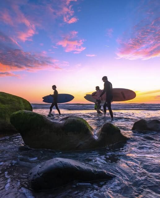 July in Encinitas: Sun, Surf & Summer Vibes - August 2, 2025 - Visit Encinitas CA Encinitas surfers at sunset - Visit Encinitas CA - Discover the Coastal Charm of Encinitas